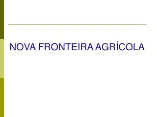 nova fronteira agr cola