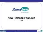 New Release Features 2009 - slide 1