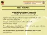 MESA REDONDA - slide 1