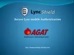 Secure Lync mobile Authentication - slide 1