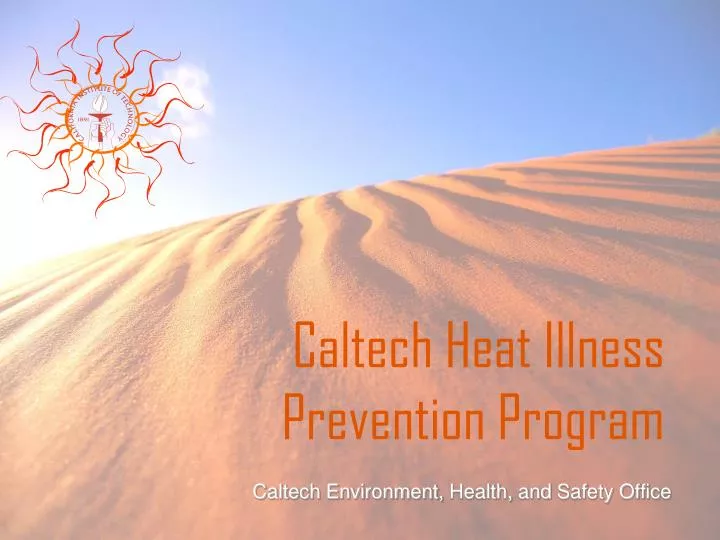 caltech heat illness prevention program