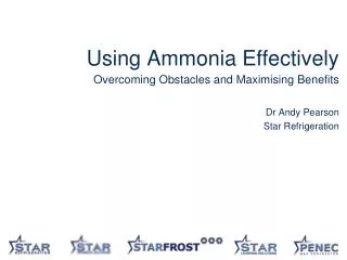 Using Ammonia Effectively Overcoming Obstacles and Maximising Benefits