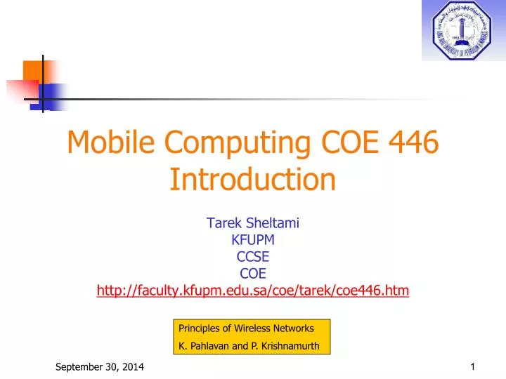 mobile computing coe 446 introduction