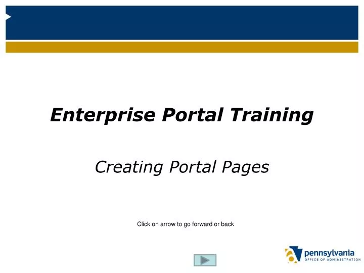 enterprise portal training
