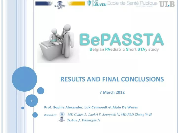 results and final conclusions 7 march 2012