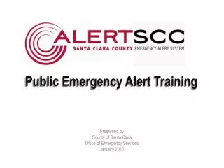 Public Emergency Alert Training