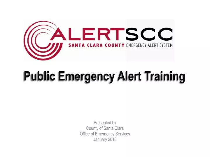 public emergency alert training
