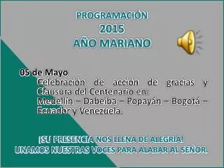 programaci n 2015 a o mariano