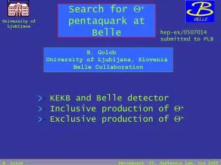 Search for Q + pentaquark at Belle