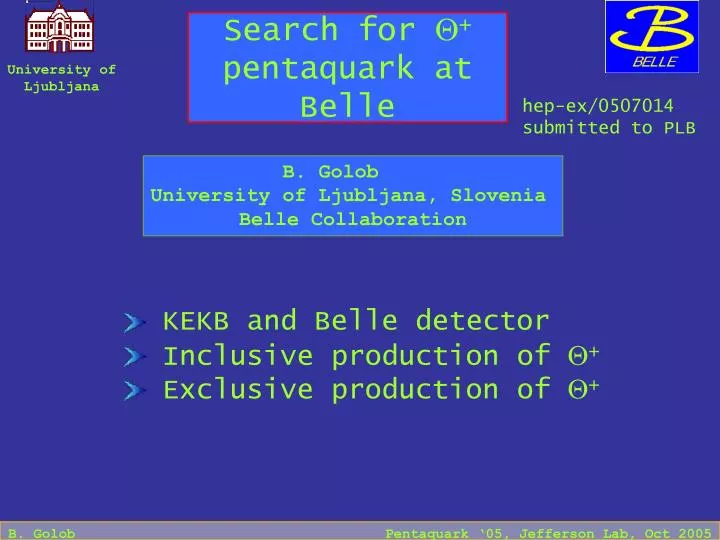 search for q pentaquark at belle