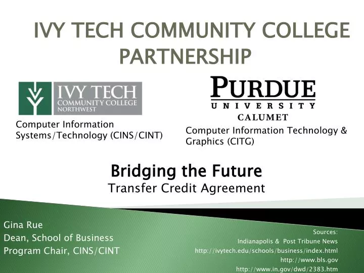 ivy tech community college partnership