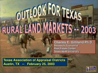 Texas Association of Appraisal Districts Austin, TX -- February 25, 2003