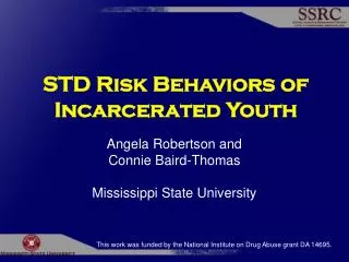 STD Risk Behaviors of Incarcerated Youth