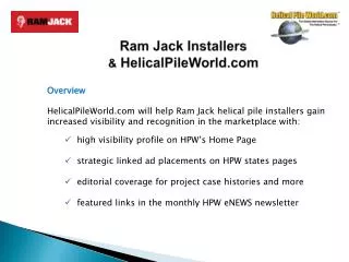 Ram Jack Installers &amp; HelicalPileWorld