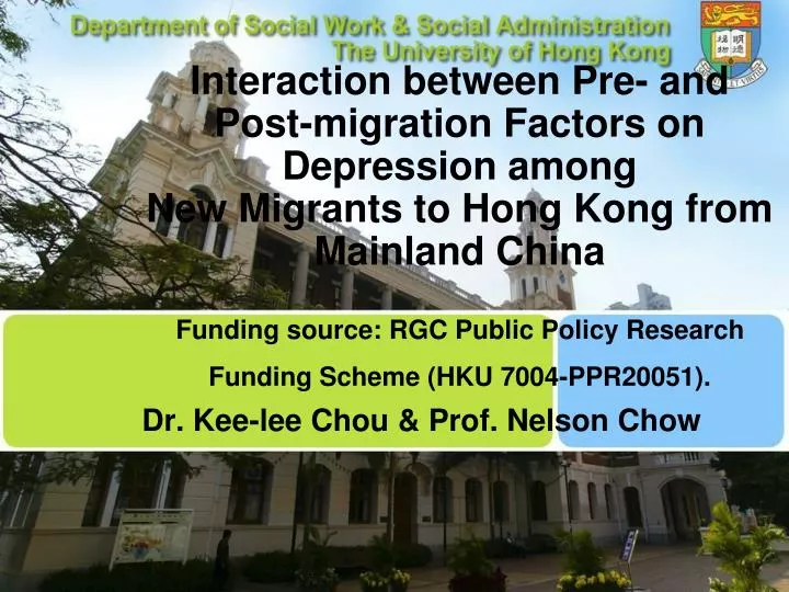 dr kee lee chou prof nelson chow
