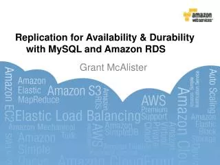 Replication for Availability &amp; Durability 	with MySQL and Amazon RDS