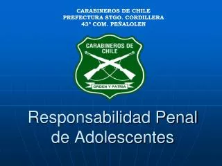 responsabilidad penal de adolescentes