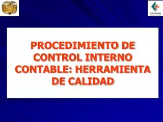 procedimiento de control interno contable herramienta de calidad
