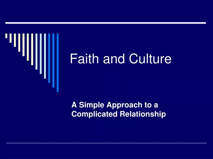 faith and culture
