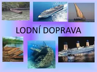 lodn doprava