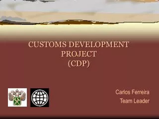 CUSTOMS DEVELOPMENT PROJECT (CDP)