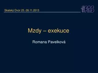 mzdy exekuce