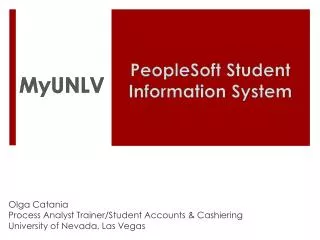 PeopleSoft Student Information System