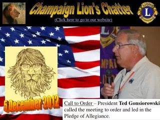 Champaign Lion's Chatter