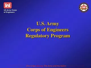 U.S. Army Corps of Engineers Regulatory Program