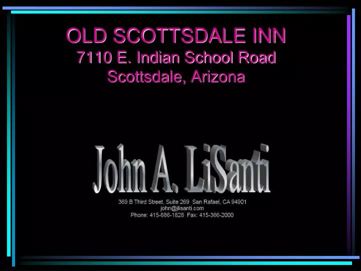 old scottsdale inn 7110 e indian school road scottsdale arizona
