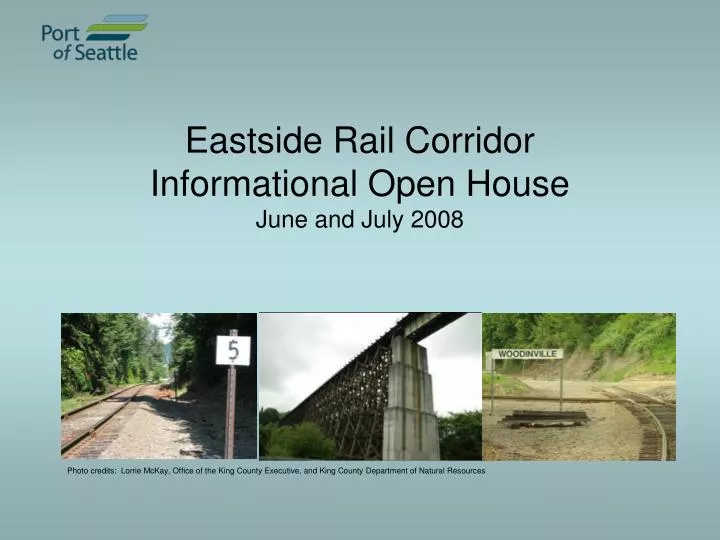 eastside rail corridor informational open house june and july 2008