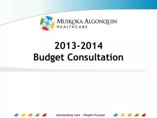 2013-2014 Budget Consultation