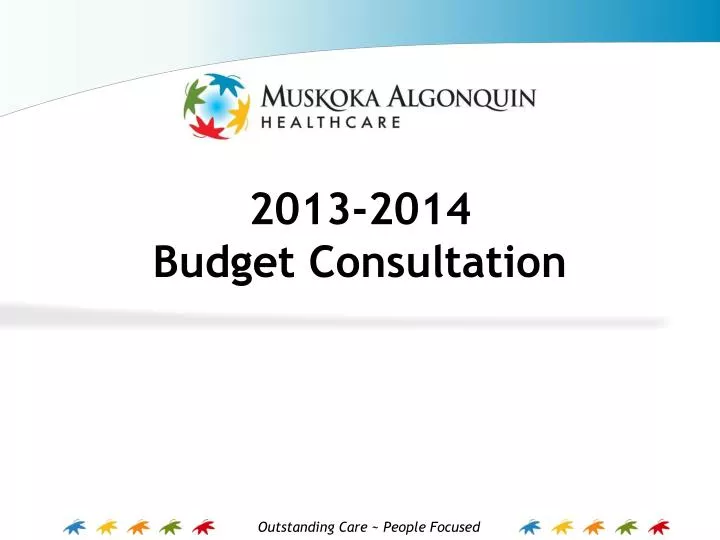 2013 2014 budget consultation