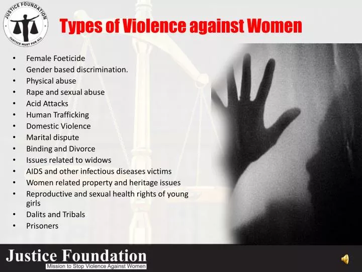 types of violence against women