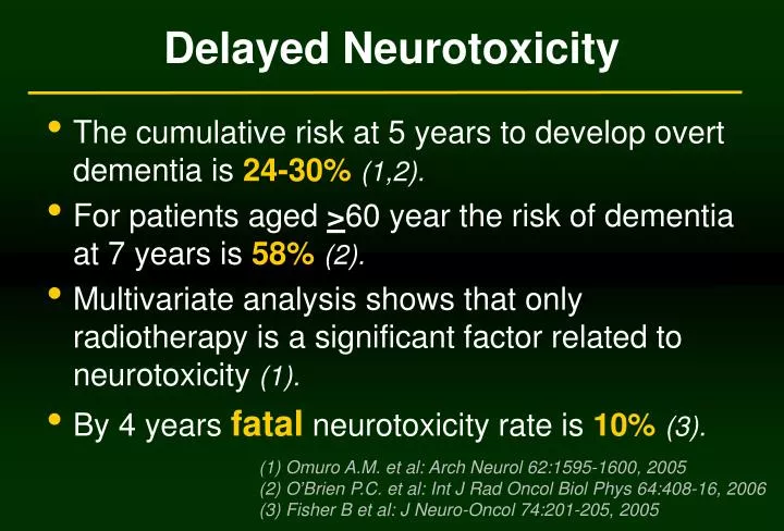 delayed neurotoxicity