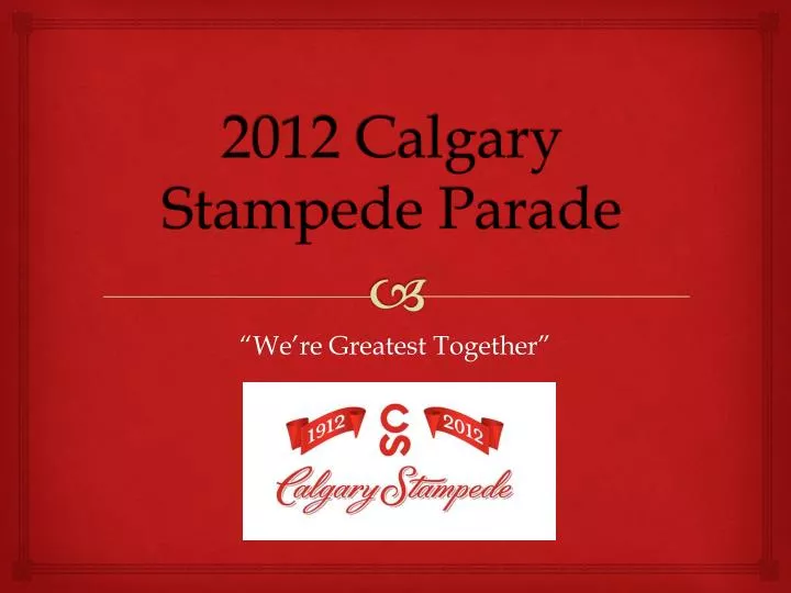 2012 calgary stampede parade