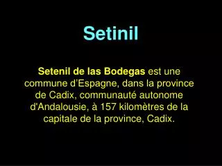 setinil