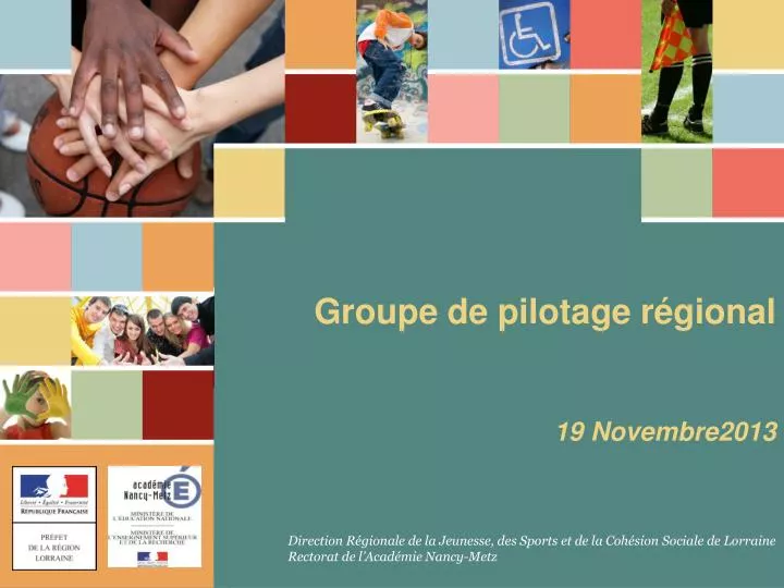 groupe de pilotage r gional 19 novembre2013