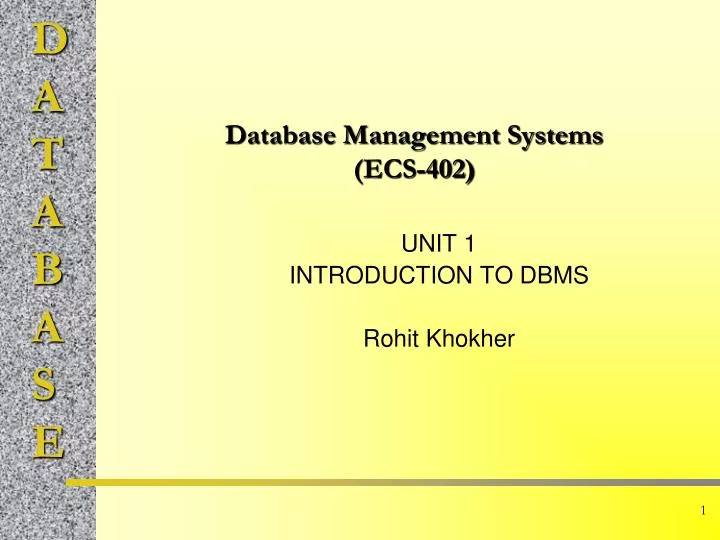 database management systems ecs 402