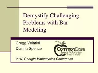 Demystify Challenging Problems with Bar Modeling