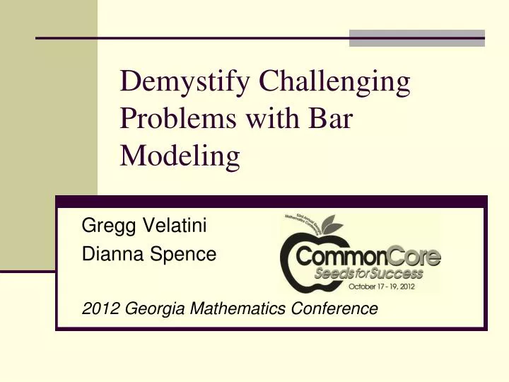 demystify challenging problems with bar modeling