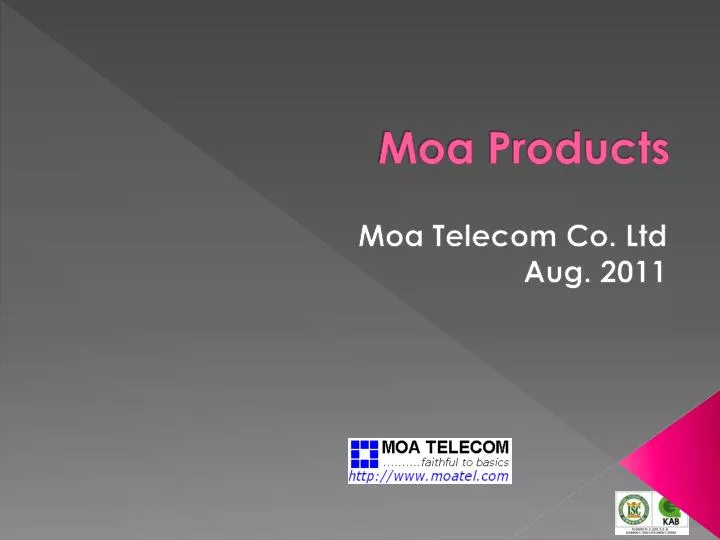 moa products