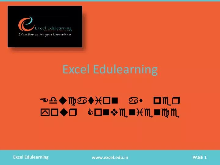 excel edulearning