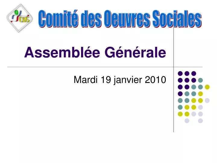 PPT - Assemblée Générale PowerPoint Presentation, Free Download - ID ...