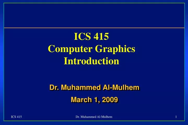 dr muhammed al mulhem march 1 2009