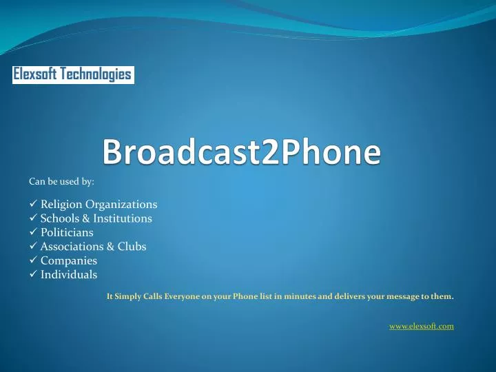 broadcast2phone