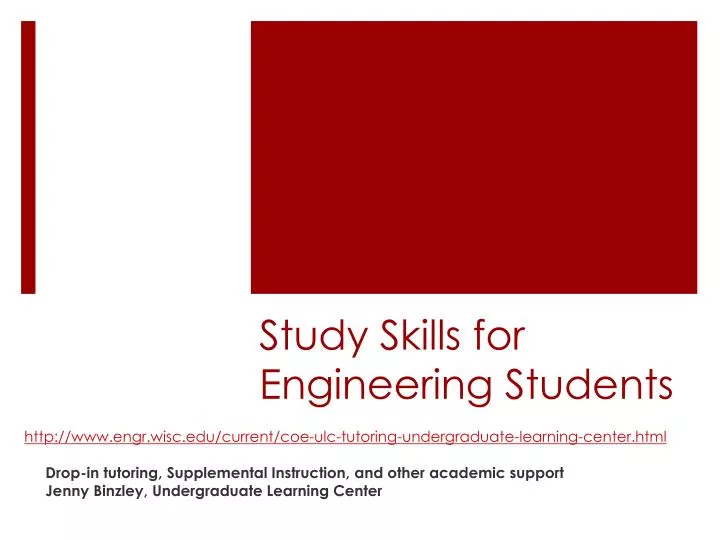 study skills for engineering students