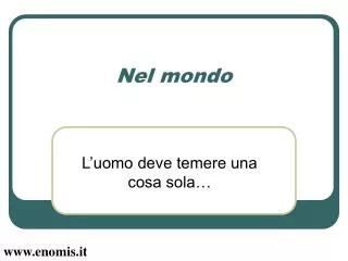 nel mondo