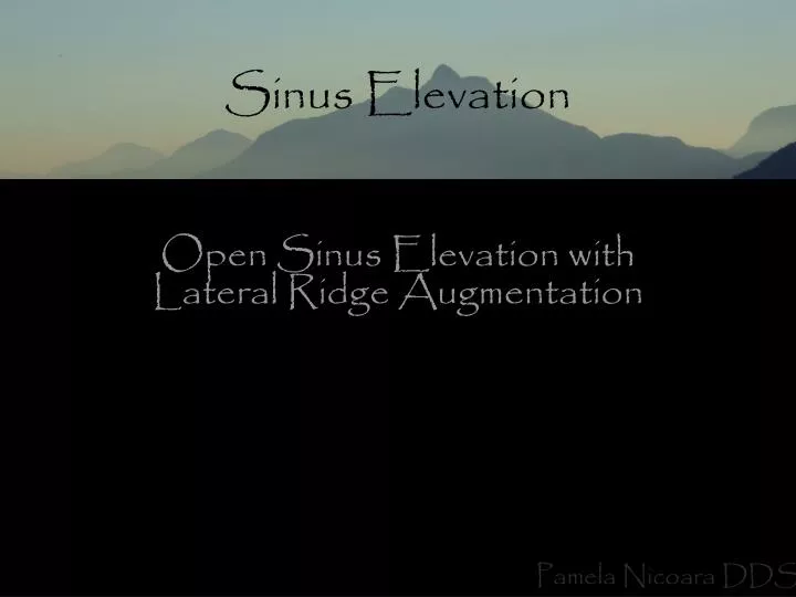 sinus elevation