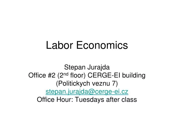 labor economics